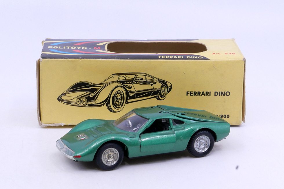 Politoys-Ferrari-Dino-Pinifarina-verte-verde-536