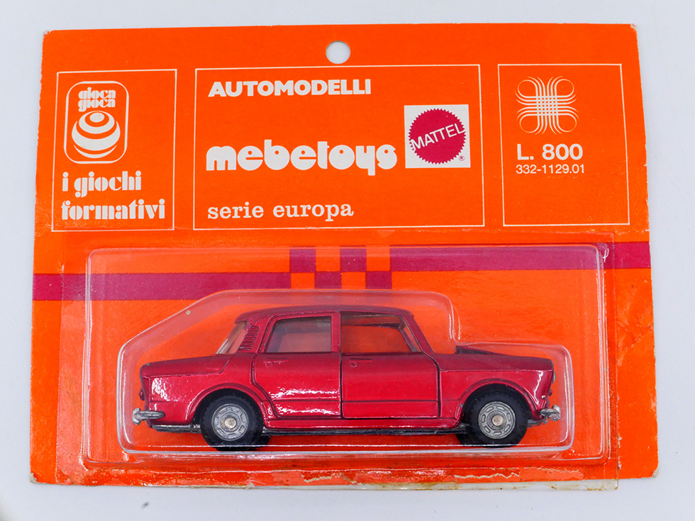 Mebetoys Fiat 1100 R mattel gioca gioca L.800 serie europa