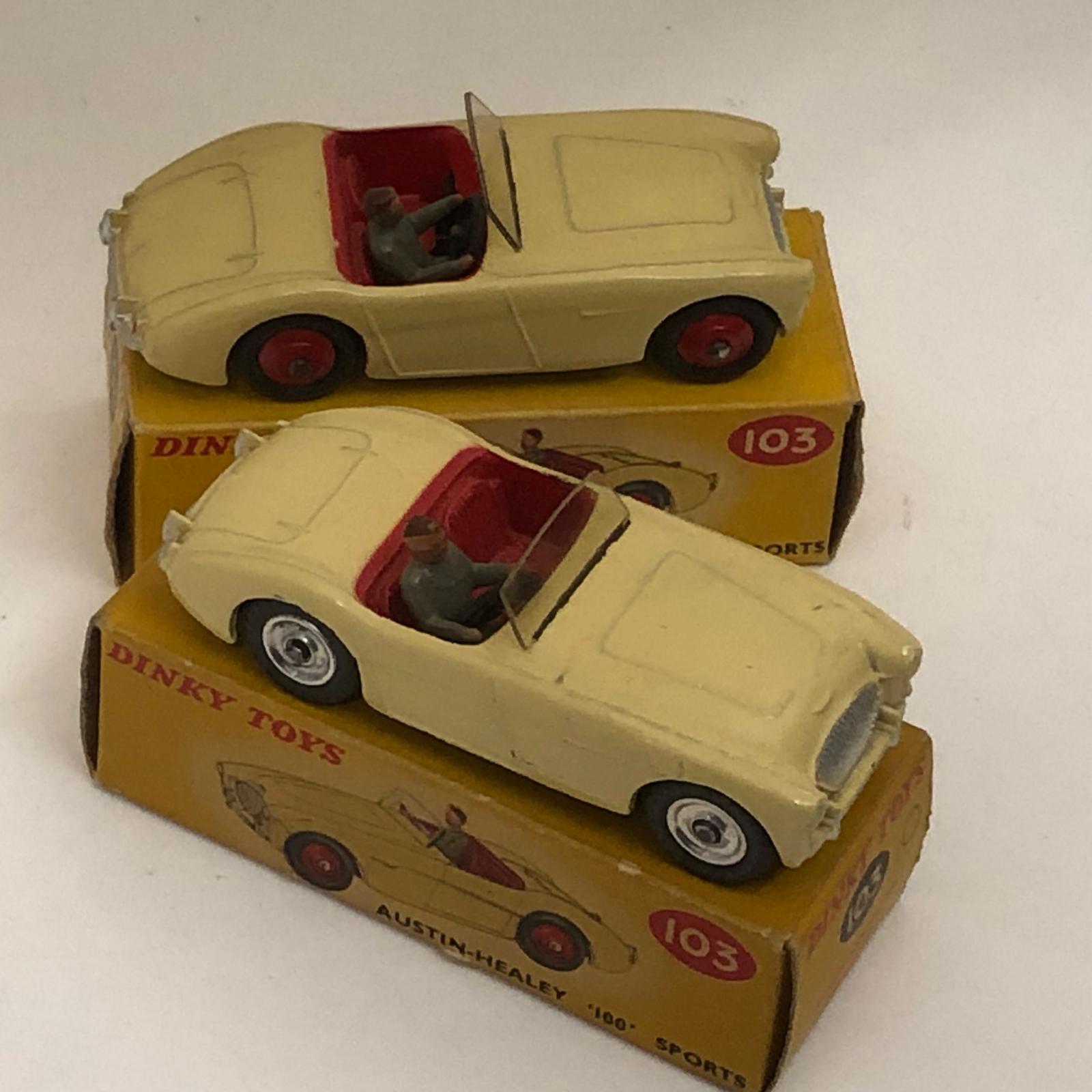 Collection AutoJaune- Dinky Tous variantes de jantes pour l'Austin Healey