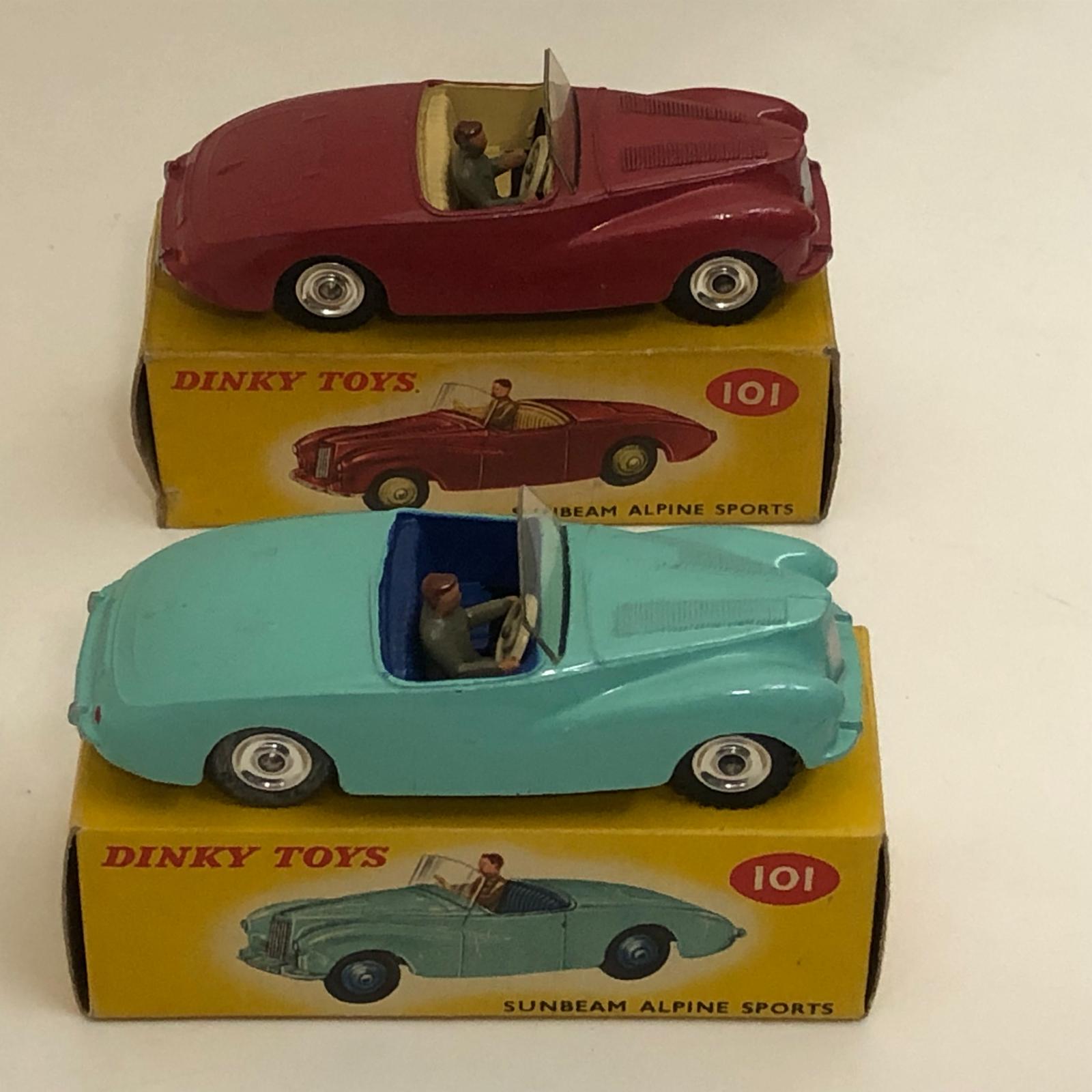 Collection AutoJaune- Dinky Toys Sunbeam Alpine jantes chromées