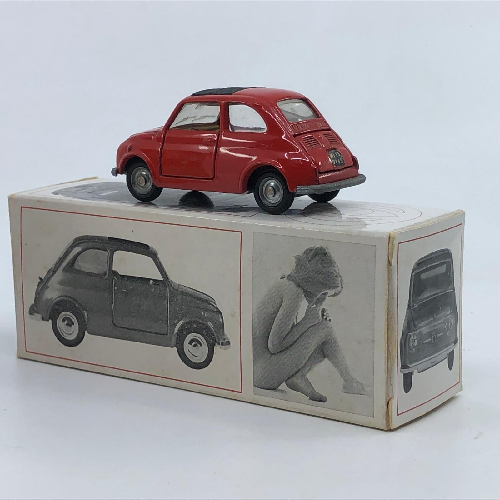 Collection AutoJaune Mebetoys Fiat 500 A36 boite scatola bianca