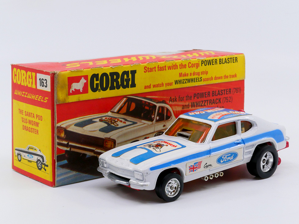 Corgi Toys - Ford Capri the Santa pop Glo Worn 163