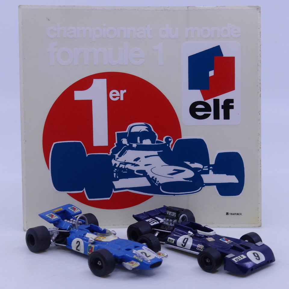 Modelisme Matra MS80 GP France 1969 et Tyrrell 001 GP USA 1971 (cadeau de Geoff Goodson)