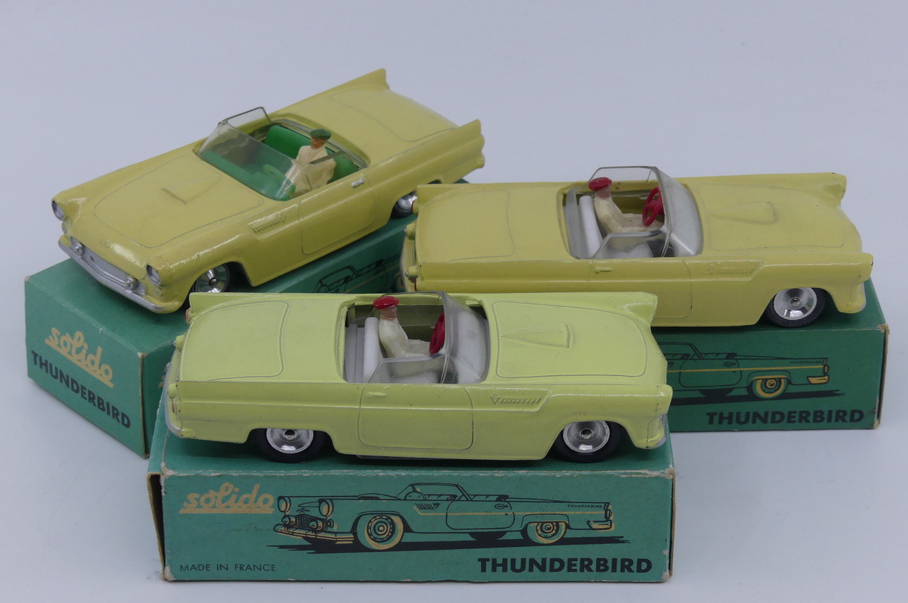 Solido Thunderbird différentes nuances de jaune Collection personnelle AutoJaune