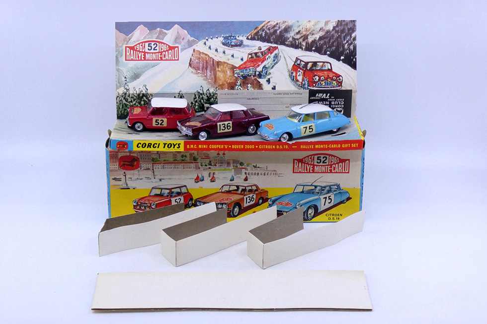 Corgi Toys - coffret rallye de Monte Carlo 1965 GS38