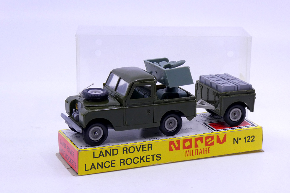 Norev - Land Rover pick up Lance rockets avec remorque 122