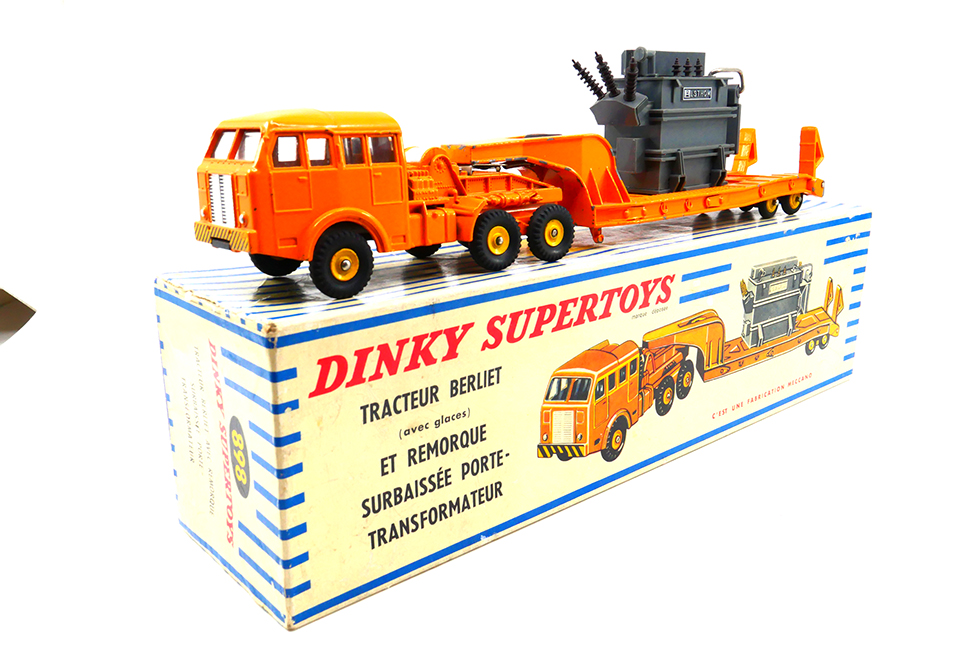 Dinky Toys France - Berliet T6 tracteur semi remorque porte transformateur 898