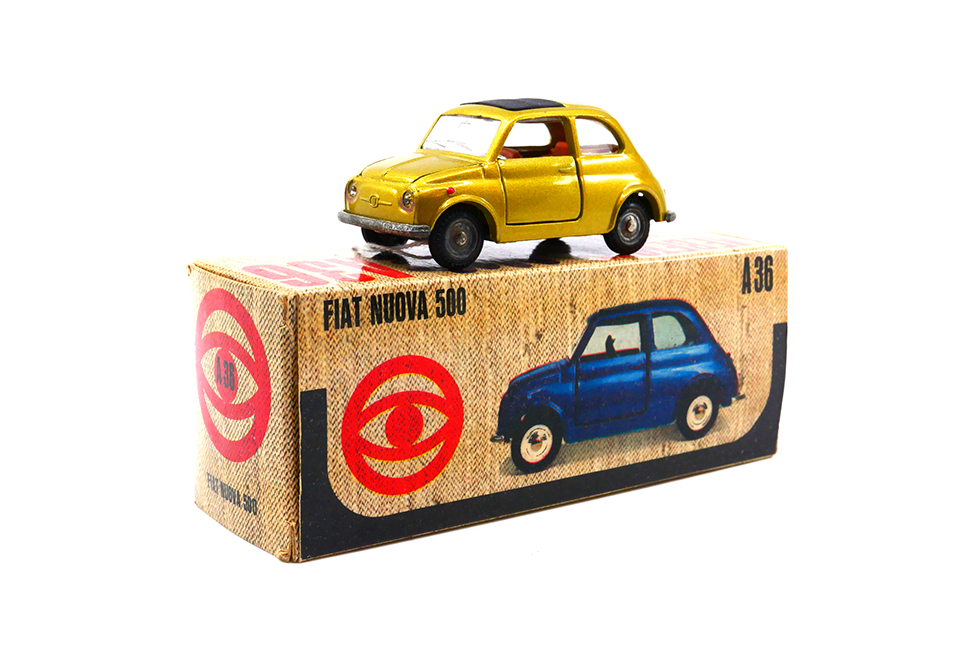 Mebetoys - Fiat 500 Nuova A36 Jaune Métal