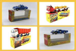 Norev - Alpine Renault A 110 Gendarmerie -Dinky Toys GB - Leyland chassis 8 roues avec lests 936 - Norev - Alpine Renault A220 - Dinky Toys GB - Leyland Tilt Cab benne de chantier