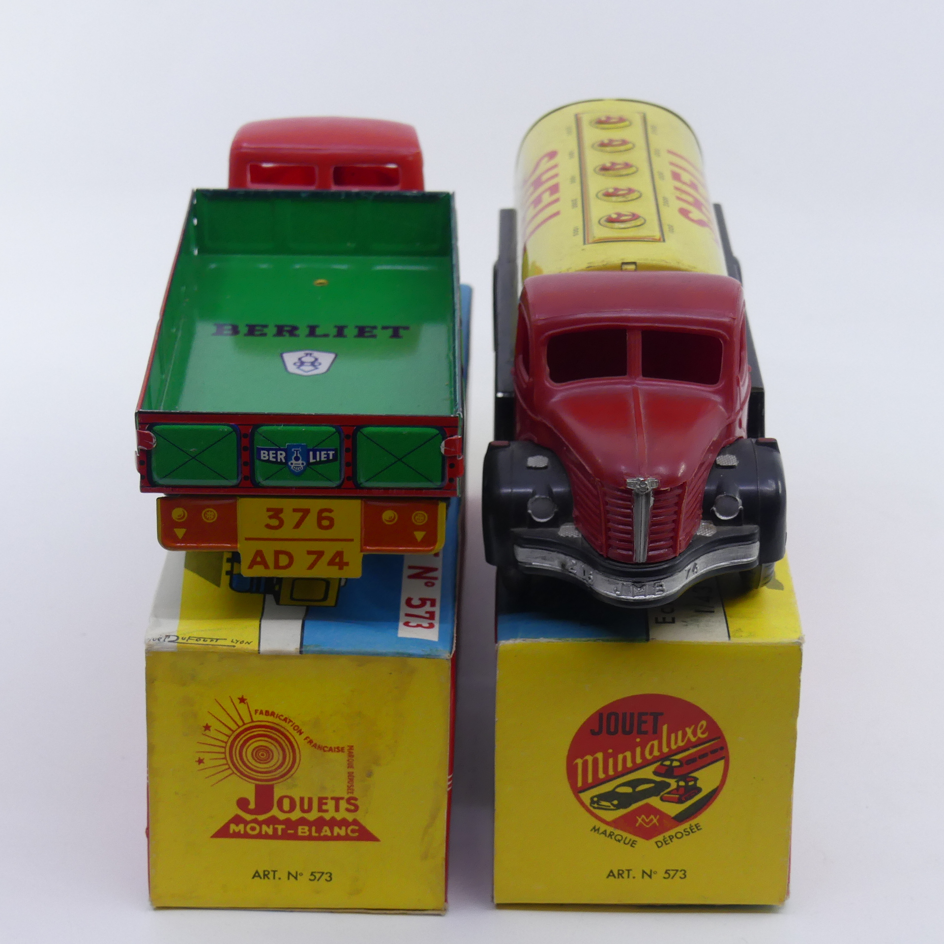 exemple de liens entre Minialuxe et Jouets Mont Blanc Berliet GLR collection AutoJaune-