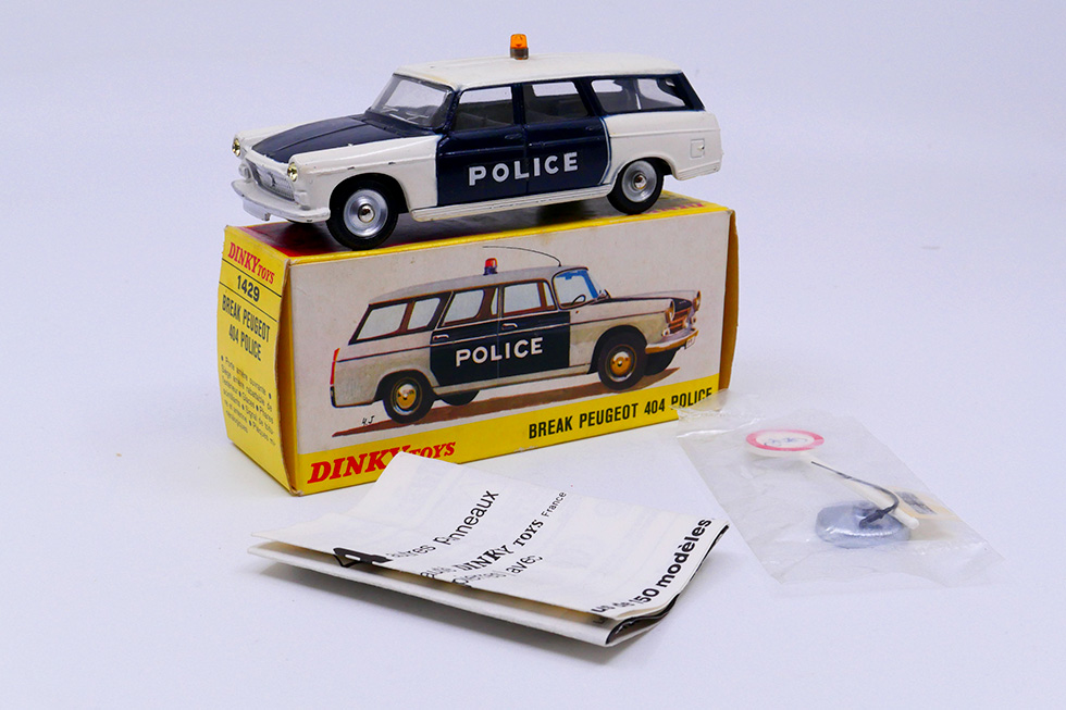 Dinky Toys France - Peugeot 404 police 1429