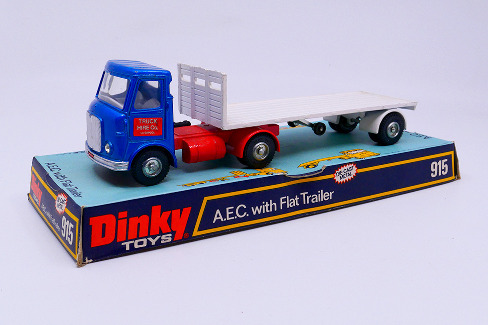 Dinky Toys GB - AEC Hoynor tracteur semi plateau 915