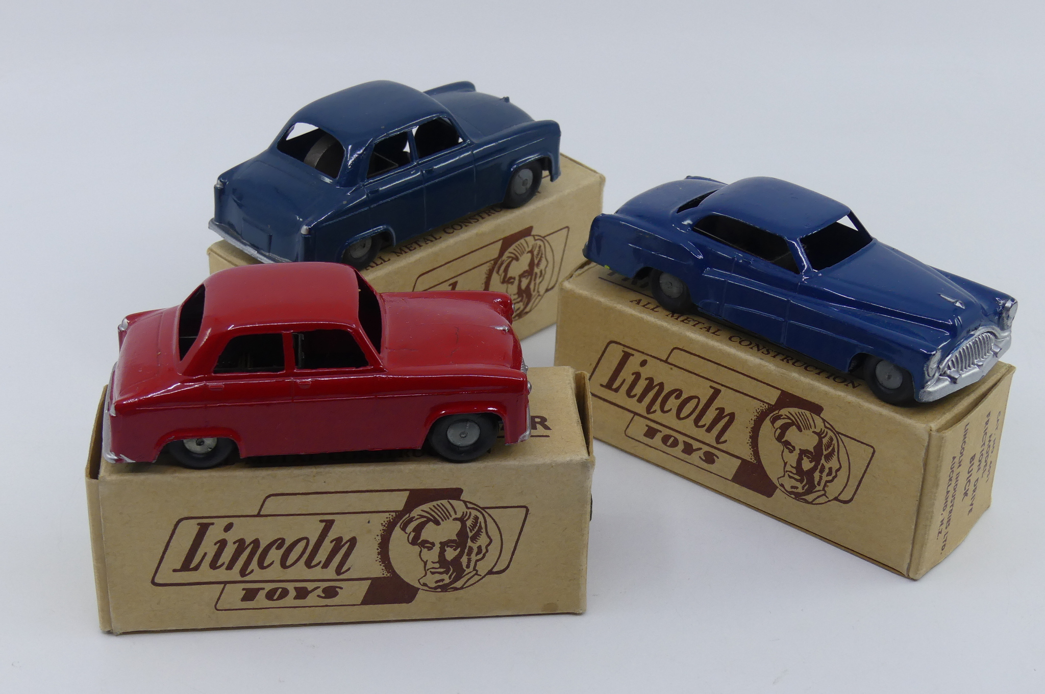 Lincoln Nouvelle Zélande Buick Roadmaster et Ford Prefect collection Auto Jaune
