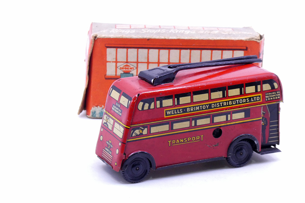 Brimtoys - Trolleybus deux étages Mécanique