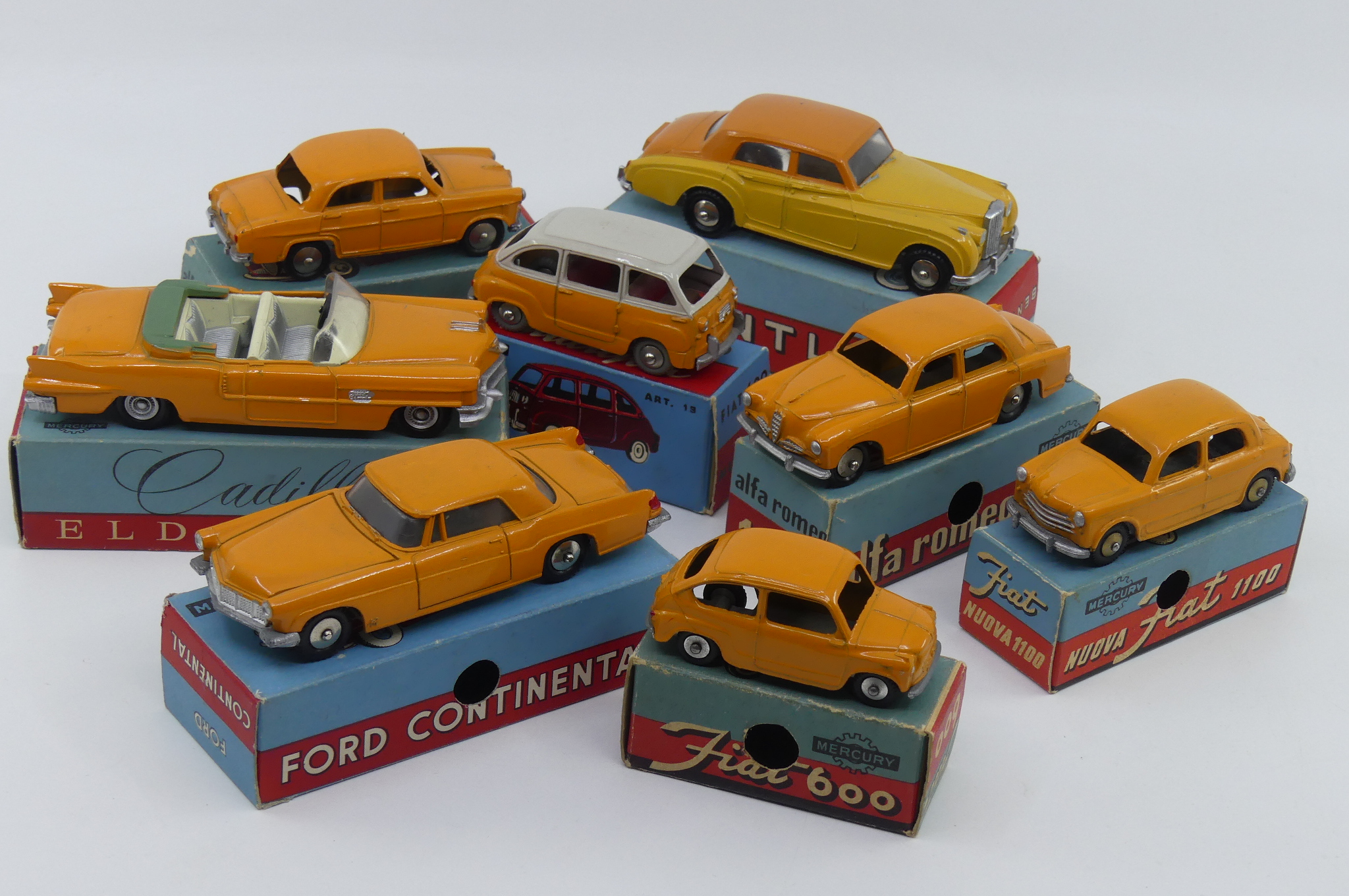 Mercury ensemble de voitures « orange » COLLECTION AUTOJAUNE