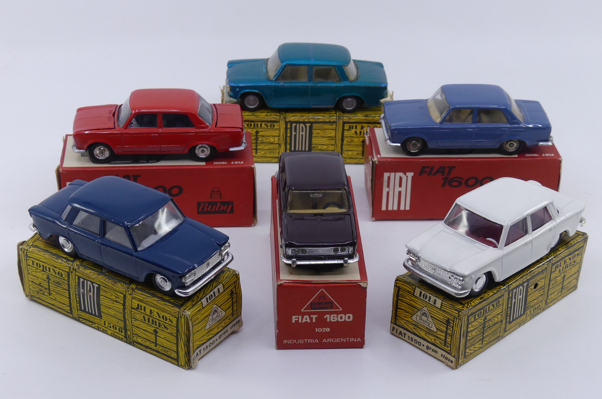 ensemble de Fiat 1500 et 1600 berlines