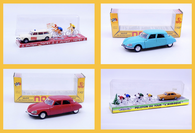 Norev - coffret ambulance cycliste 211 - Norev - Citroën DS21 158 - Norev - Citroën DS21 158 - Minialuxe - coffret peloton du Tour L'Aubisque