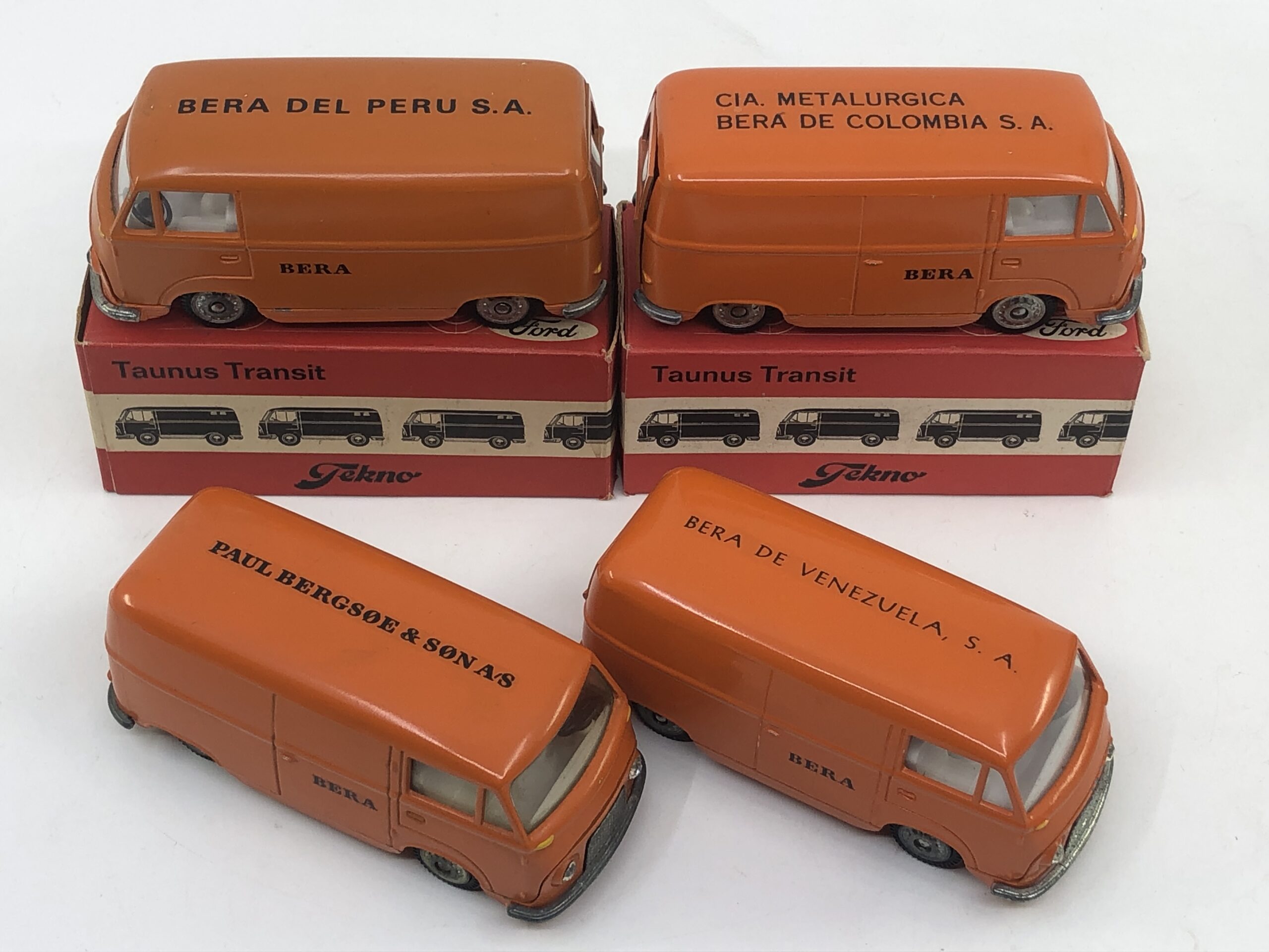 Tekno Ford transit Paul bergsoe Danemark, Pérou , Colombie et Venezuela Collection AutoJaune 2