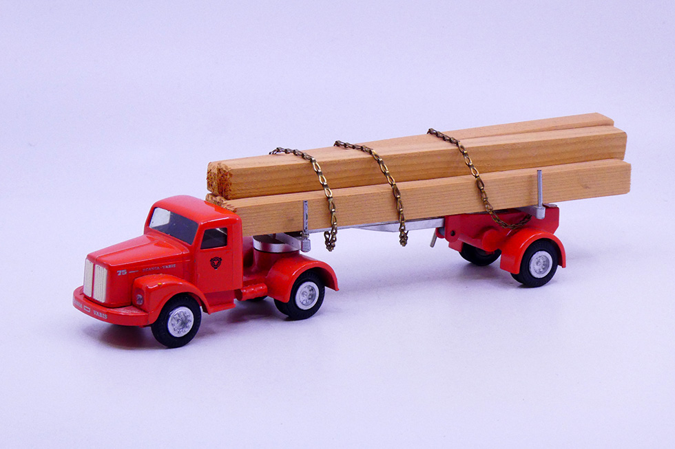 Tekno - Scania 75 tracteur semi remorque fardier 449