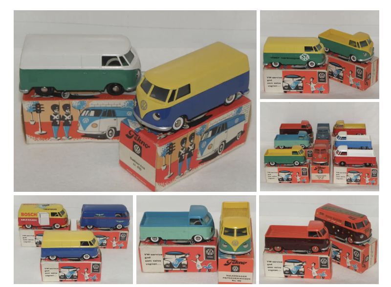Tekno Volkswagen Kombi , Assemblages de couleur inhabituelles collection AUTOJAUNE extrait du blog Les plats réchauffés à lire ici