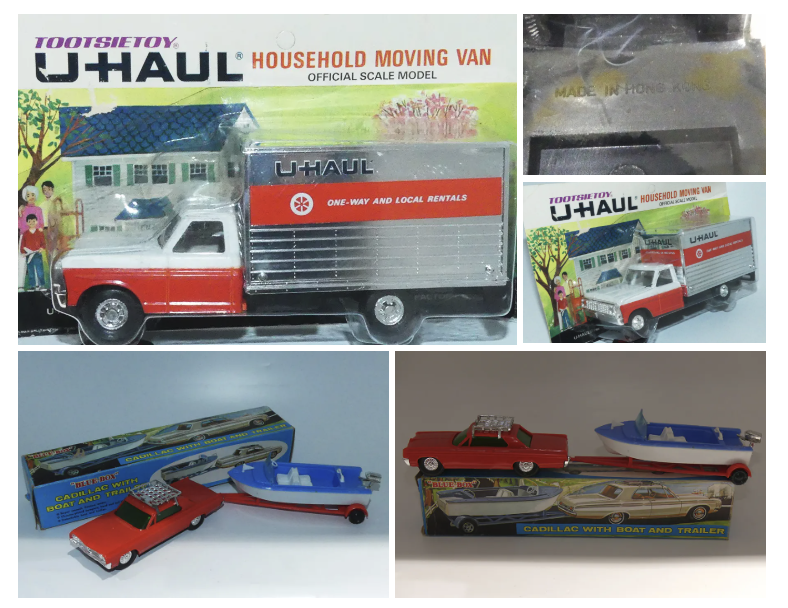 Tootsietoys made in Hong Kong U-Haul Collection AutoJaune extait du blog Dans le Mur