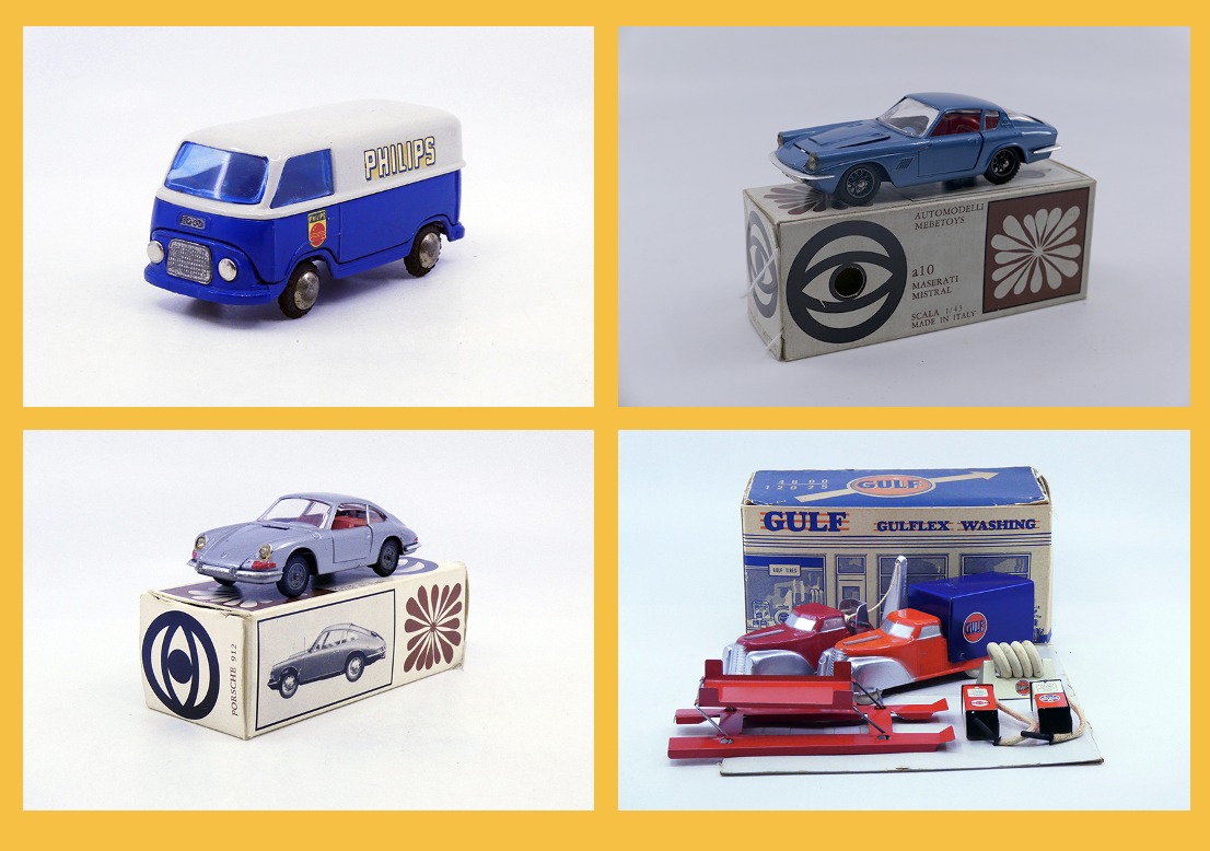 Teknox - Ford Taunus fourgon Philips 419 - Mebetoys - Maserati 3,5L Frua A10 - Mebetoys - Porsche 912 A12- Jane Francis - Garage garage Gulf avec deux véhiculesTeknox - Ford Taunus fourgon Philips 419 - Mebetoys - Maserati 3,5L Frua A10 - Mebetoys - Porsche 912 A12- Jane Francis - Garage garage Gulf avec deux véhicules