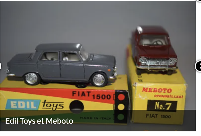Edil Toys Fiat 1500 et déclinaison Turque Meboto extrait du blog déménagement sur le Bosphore - collection AutoJaune