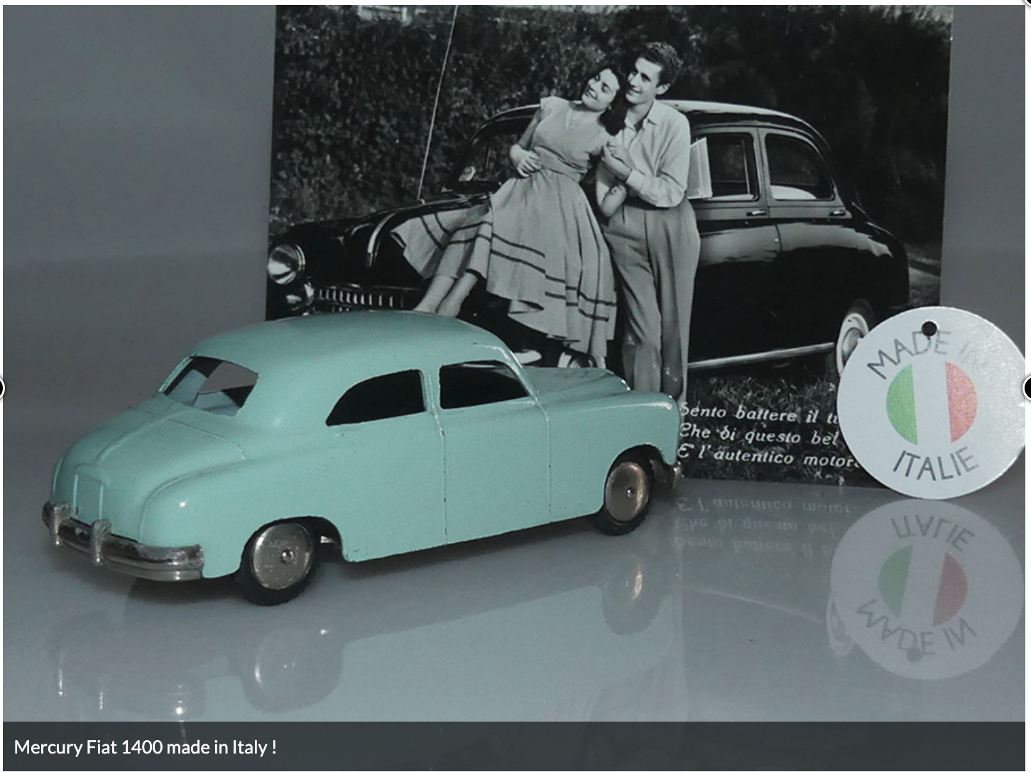 Merucry Fiat 1400 made in Italy - collection Auto Jaune extrait du blog Un Amour de Fiat